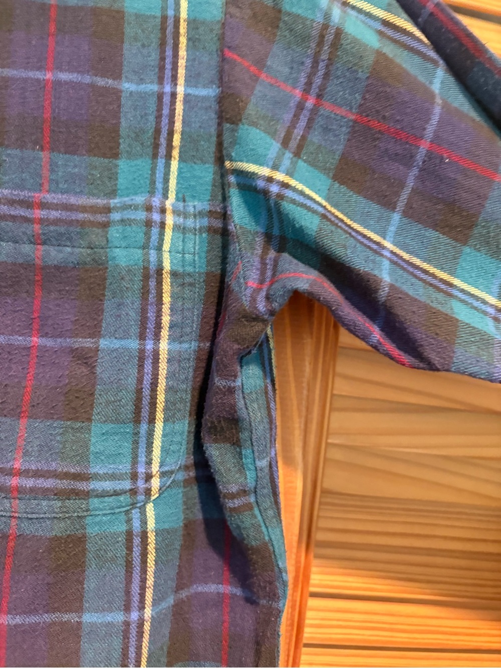 Vintage L.L. Bean Women’s Plaid Flannel Shirt Button Down Made in USA Cabincore - Picture 3 of 9